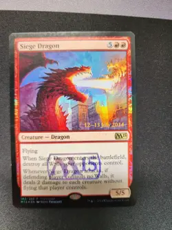 Siege Dragon -Foil Medium Play English MTG Promos: Prerelease Cards - Image 1