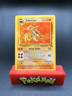 Kabutops 24/62 Pokemon Card Fossil WOTC Non Holo Rare LP/NM - Image 1