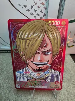 Sanji PRB01-001 Leader Parallel Premium Booster ONE PIECE Card The Best Japanese - Image 1