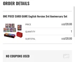 PRESALE ONE PIECE CARD GAME English Version 3rd Anniversary Set ✅COMFIRMED✅ - Image 2