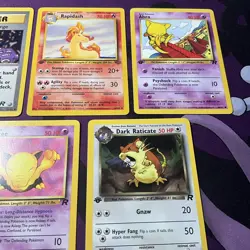 1st edition Pokemon TCG Vintage Lot Of 5 Cards team rocket NM-LP - Image 3