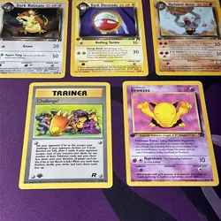 1st edition Pokemon TCG Vintage Lot Of 5 Cards team rocket NM-LP - Image 4