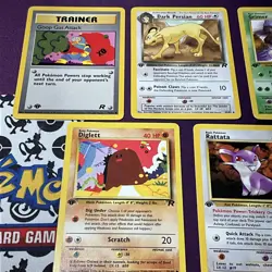 1st edition Pokemon TCG Vintage Lot Of 5 Cards team rocket NM-LP - Image 2