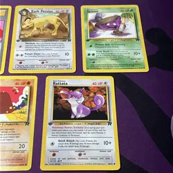 1st edition Pokemon TCG Vintage Lot Of 5 Cards team rocket NM-LP - Image 3