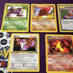 1st edition Pokemon TCG Vintage Lot Of 5 Cards team rocket LP-NM - Image 2