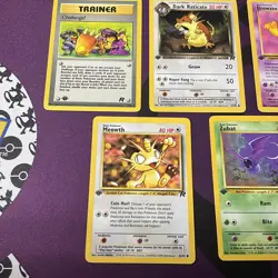 1st edition Pokemon TCG Vintage Lot Of 5 Cards team rocket NM-LP - Image 2