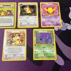 1st edition Pokemon TCG Vintage Lot Of 5 Cards team rocket NM-LP - Image 3