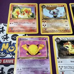1st edition Pokemon TCG Vintage Lot Of 5 Cards team rocket NM-LP - Image 2