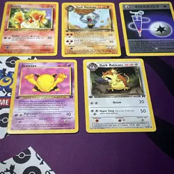 1st edition Pokemon TCG Vintage Lot Of 5 Cards team rocket NM-LP - Image 4