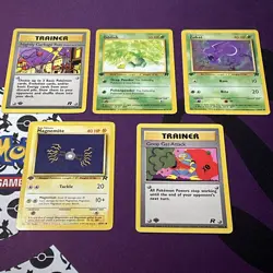 1st edition Pokemon TCG Vintage Lot Of 5 Cards team rocket NM-LP - Image 2