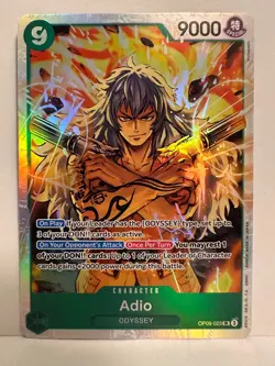 One Piece Card Game Adio OP09-028 SR Special ENGLISCH Odyssey Foil - Image 1