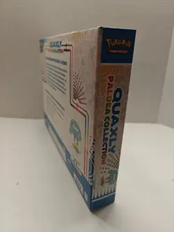 NEW Quaxly Paldea Collection Pokemon TCG Box Set w/ Pin + Oversized Card - Image 4