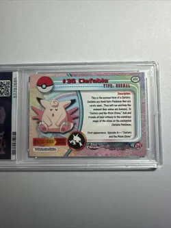 Clefable TOPPS CHROME T.V. #36 Pokemon Card PSA 9 - Image 3