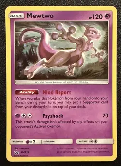 Mewtwo - SM214 - Pokemon Sun & Moon Promo Holo Rare Card NM - Image 1