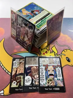 One Piece 100+ NM Bulk Cards TCG/CCG Mixed Lot C/UC/L/R Foils English - Image 1
