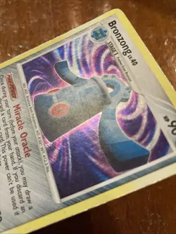 Pokemon Card TCG Bronzong Holo Rare 6/123 2007 Mysterious Treasures Vintage MP - Image 3