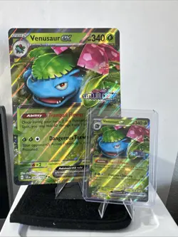 Venusaur ex Sv07 Stellar Crown Holo Stamp 1 promo 1 Jumbo card - Image 1