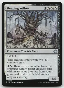 FOIL Reaping Willow NM Lorwyn Eclipsed MTG Magic The Gathering English Card - Image 1