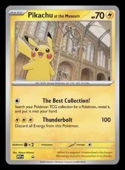 Pokemon TCG Pikachu At The Museum Jumbo Pokemon Card - PRE-ORDER shipped 29th - Image 1