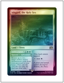 1x Ishgard, the Holy See, Foil, Magic The Gathering MTG NM - Image 1