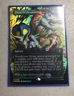Finale of Devastation Foil Borderless Commander Masters NM MTG - Image 1