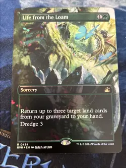 Life from the Loam (Anime Borderless) Ravnica Remastered Foil NM-M Unplayed 0434 - Image 1