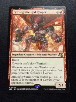 Gornog, the Red Reaper - Anime - NM - Foundations Jumpstart MtG - Image 1