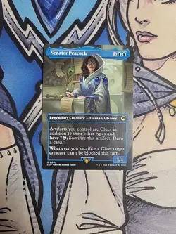 1x Senator Peacock Borderless - NM/M CLU MTG Magic the Gathering - Image 1