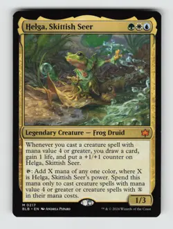 Helga, Skittish Seer*Non-Foil* Bloomburrow 217 MP - Image 1