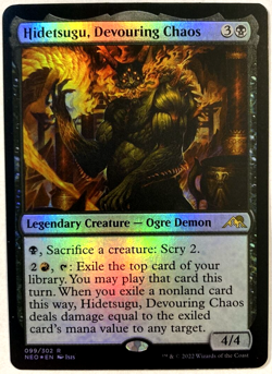 MTG Hidetsugu, Devouring Chaos *FOIL* Kamigawa Neon Dynasty 099 NM - Image 1
