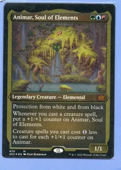 MTG - Animar, Soul of Elements - Double Masters 2022 (2X2) - Etched FOIL - Image 1