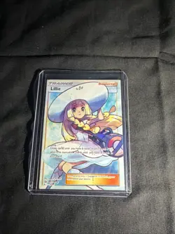 Pokemon TCG Sun & Moon Base Set Full Art Holo Rare Trainer Lillie 147/149 - Image 1