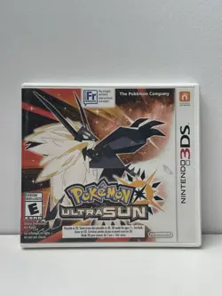 Pokemon Ultra Sun (Nintendo 3DS) - Authentic Cartridge + Box - Tested and Works - Image 1