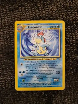 Pokemon TCG Croconaw Neo Genesis 31 Regular Unlimited Uncommon - Image 1