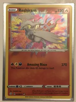 Pokemon Shining Fates Amazing Rare Reshiram 17/72 - Pack Fresh! - Image 1