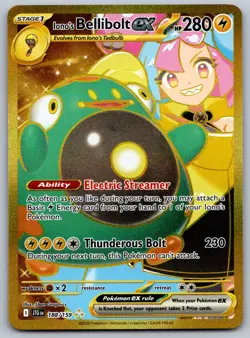 Pokemon TCG Iono’s Bellibolt ex 188/159 Journey together Hyper Rare - Image 1