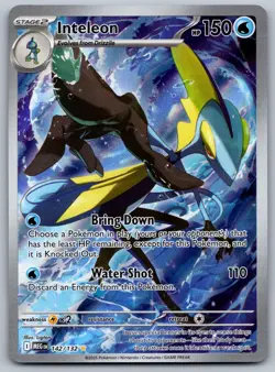 Pokemon TCG Inteleon 142/132 Mega Evolution Illustration Rare - Image 1