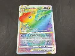 DRAGONITE VSTAR 081/078 POKEMON GO HOLO RARE RAINBOW - Image 1