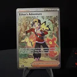 Pokemon Ethan's Adventure 236/182 Special Illustration Rare Sv10 Destined Rivals - Image 1