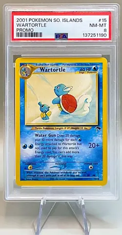 Pokemon Wartortle #15/18 Promo - 2001 Southern Islands Set - PSA 8 NM-MT! - Image 1