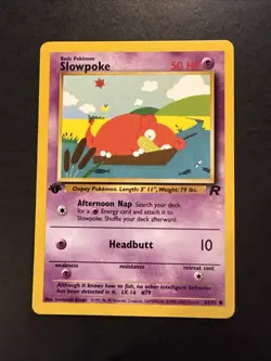 Slowpoke 1st Edition 67/82 Team Rocket Common Pokemon - Image 1