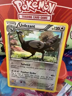 Pokemon Unfezant 82/98 Emerging Powers Reverse Holo NM - Image 2