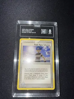 2004 POKEMON EX TEAM MAGMA VS AQUA #69/95 TEAM AQUA SCHEMER TAG 8 - Image 1