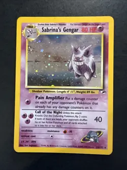 Sabrina’s Gengar 14/132 Holo Gym Heroes Set Pokemon - Image 1