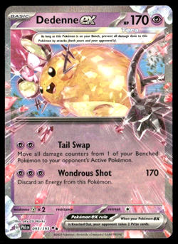 Dedenne ex - 093/193 - Paldea Evolved (PAL) Double Rare Holo Pokemon TCG - Image 1