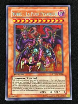 Yugioh Yubel The Ultimate Nightmare PTDN-EN008 1st Secret (LP) Spanish - Image 1