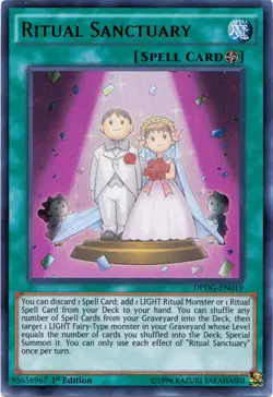 Yugioh! LP Ritual Sanctuary - DPDG-EN019 - Ultra Rare - 1st Edition Lightly Play - Image 1