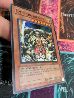 Yu-Gi-Oh! Emes the Infinity DBT-EN001 Limited Super Rare LP/MP - Image 2