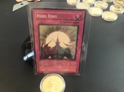 Hero Ring GX1-EN003 Super Rare Game LP Yugioh - Image 1