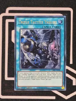 CH01-EN030 Triple Tactics Thrust Alt Art Ultra Rare 1st edition YUGIOH - Image 1